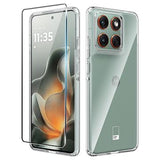 Motorola Edge 70 Saii 2-i-1 TPU Cover & Skærmbeskyttelse Hærdet Glas