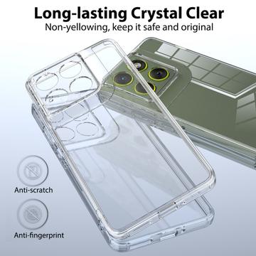 Motorola Edge 70 Ridsefast Hybrid Cover - Gennemsigtig