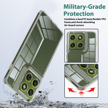 Motorola Edge 70 Ridsefast Hybrid Cover - Gennemsigtig