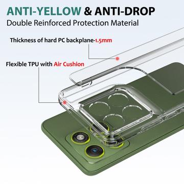 Motorola Edge 70 Ridsefast Hybrid Cover - Gennemsigtig