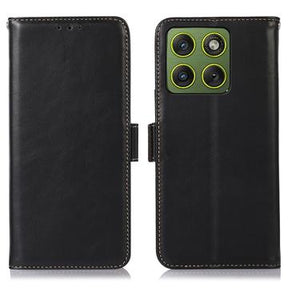 Motorola Edge 70 Pung læder cover med RFID - sort