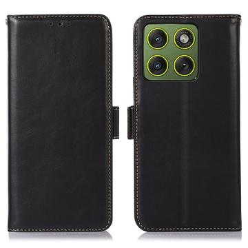 Motorola Edge 70 Pung læder cover med RFID - sort