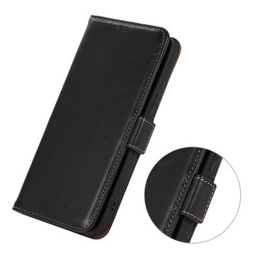 Motorola Edge 70 Pung læder cover med RFID - sort