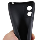 Motorola Moto E13 Anti-Fingeraftryk Mat TPU Cover - Sort