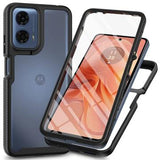 Motorola Moto E14/G24/G04/G04s 360 Beskyttelse Cover - Sort / Klar