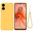 Motorola Moto E14 Liquid Silikone Cover med Strop - Gul