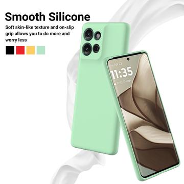 Motorola Moto G 2026/G Play 2026 Flydende silikone cover med håndrem - grøn