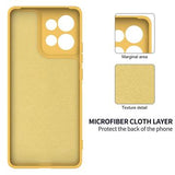 Motorola Moto G 2026/G Play 2026 Flydende silikone cover med håndrem - gul