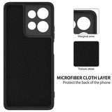 Motorola Moto G Power (2025) Flydende silikone cover med håndrem - sort