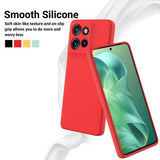 Motorola Moto G Power (2025) Flydende silikone cover med håndrem - rød