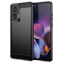 Motorola Moto G Stylus 5G (2024) Børstet TPU Cover - Karbonfiber - Sort