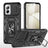 Motorola Moto G Stylus 5G (2024) Roterende Ring Hybrid Cover med Kameraskjold - Sort
