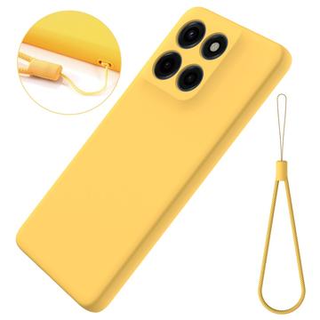 Motorola Moto G Stylus 5G (2025) Flydende silikone cover med håndrem - gul