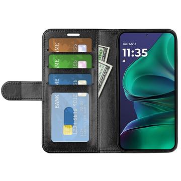 Motorola Moto G Stylus 5G (2025)/Edge 60 Stylus Pung med Magnetisk Lukning - sort