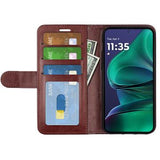 Motorola Moto G Stylus 5G (2025)/Edge 60 Stylus Pung med Magnetisk Lukning - brun