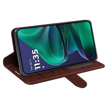Motorola Moto G Stylus 5G (2025)/Edge 60 Stylus Pung med Magnetisk Lukning - brun
