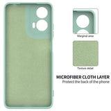 Motorola Moto G04/G24 Liquid Silikone Cover med Strop - Grøn