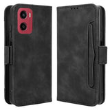 Motorola Moto G05/E15 Pung Cover med Kortholder - Sort