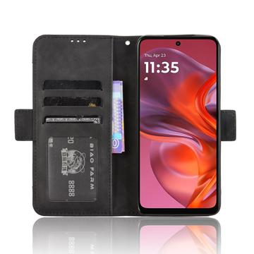 Motorola Moto G05/E15 Pung Cover med Kortholder - Sort
