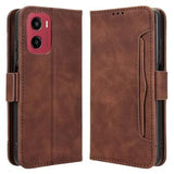 Motorola Moto G05/E15 Pung Cover med Kortholder - Brun