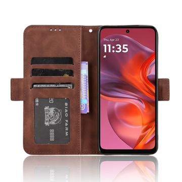 Motorola Moto G05/E15 Pung Cover med Kortholder - Brun