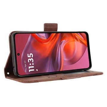 Motorola Moto G05/E15 Pung Cover med Kortholder - Brun