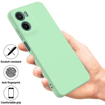 Motorola Moto G05/E15 Flydende silikone cover med håndrem - grøn