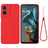 Motorola Moto G05/E15 Flydende silikone cover med håndrem - rød