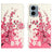Motorola Moto G05/E15 Style Series Pung Taske - Pink Blomster
