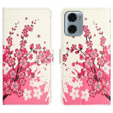 Motorola Moto G05/E15 Style Series Pung Taske - Pink Blomster