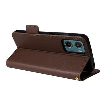 Motorola Moto G05/E15 Pung med Magnetisk Lukning - brun