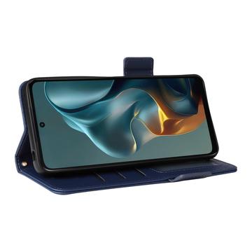 Motorola Moto G05/E15 Pung med Magnetisk Lukning - mørkeblå