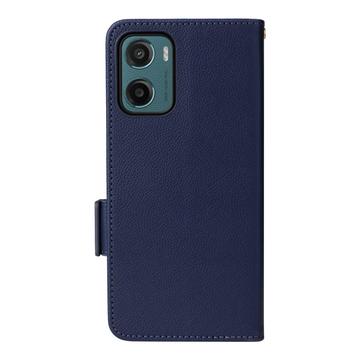Motorola Moto G05/E15 Pung med Magnetisk Lukning - mørkeblå