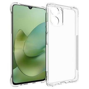 Motorola Moto G06/G06 Power Stødsikkert Silikone Cover - Gennemsigtig