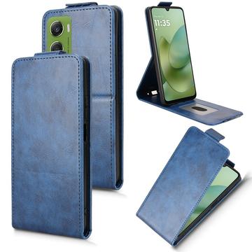 Motorola Moto G06/G06 Power lodret flip-etui med stativ - mørkeblå