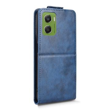 Motorola Moto G06/G06 Power lodret flip-etui med stativ - mørkeblå