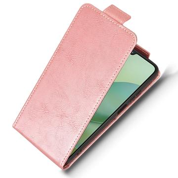 Motorola Moto G06/G06 Power lodret flip-etui med stativ - rosaguld