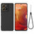 Motorola Moto G17 Power/G17/G15 Flydende silikone cover med håndrem - Sort