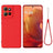 Motorola Moto G17 Power/G17/G15 Flydende silikone cover med håndrem - Rød