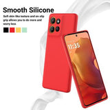 Motorola Moto G17 Power/G17/G15 Flydende silikone cover med håndrem - Rød