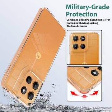 Motorola Moto G17 Power/G17/G15 Ridsefast Hybrid Cover - Gennemsigtig