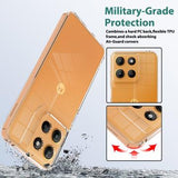 Motorola Moto G17 Power/G17/G15 Ridsefast Hybrid Cover - Gennemsigtig