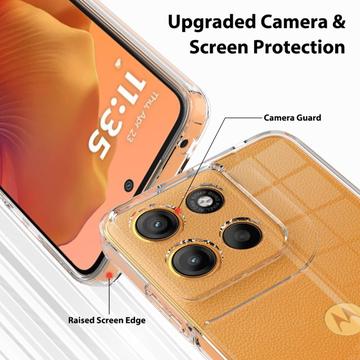 Motorola Moto G17 Power/G17/G15 Ridsefast Hybrid Cover - Gennemsigtig