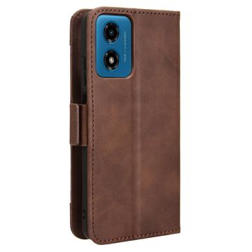 Motorola Moto G24 Power/G04/E14 Pung Cover med Kortholder - Brun