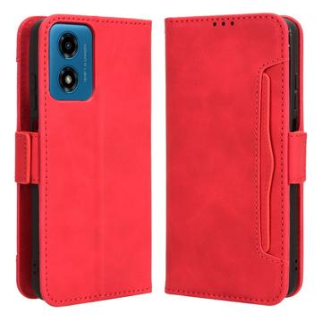 Motorola Moto G24 Power/G04/E14 Pung Cover med Kortholder - Rød