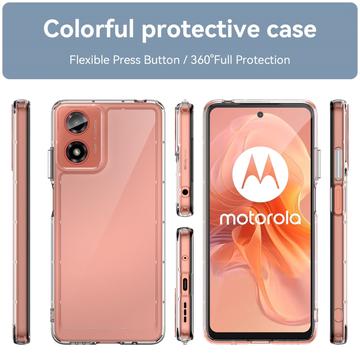 Motorola Moto G24 Power Ridsefast Hybrid Cover - Gennemsigtig