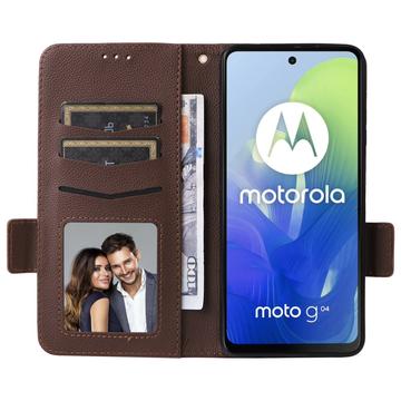 Motorola Moto G24 Power/G24 Pung Taske med Magnetisk Lukning - Brun