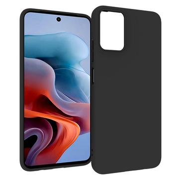 Motorola Moto G34 Anti-Fingeraftryk Mat TPU Cover - Sort