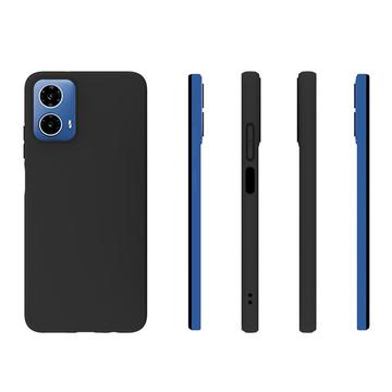 Motorola Moto G34 Anti-Fingeraftryk Mat TPU Cover - Sort
