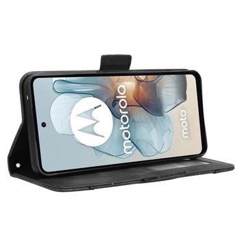 Motorola Moto G34 Pung Cover med Kortholder - Sort